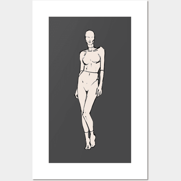 mannequin, lovely girl Wall Art by Kotolevskiy